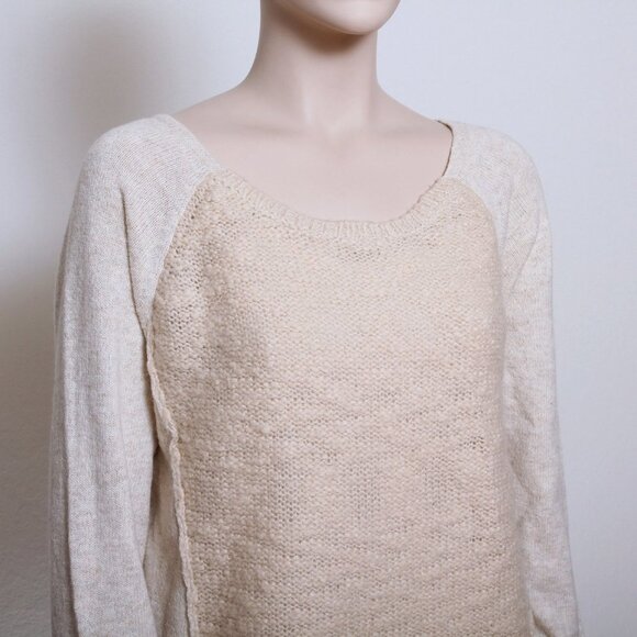 Silence + Noise by Urban Outfitters Wool Blend Crew Neck Sweater Women Size L - Picture 5 of 11